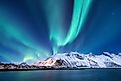 Aurora Borealis on the Lofoten Islands, Norway