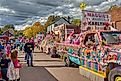 Bayfield, Wisconsin, USA 10-14-19 People enjoy the Annual Applefest. Editorial Credit: Jacob Boomsma via Shutterstock