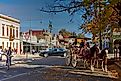 A busy morning in the tourist mecca of historic Beechworth in North West Victoria, Australia, via Norman Allchin / Shutterstock.com