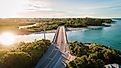  Bridge connecting Sanibel Island to Captiva Island. Editorial credit: Noah Densmore / Shutterstock.com