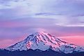 A view of Mount Rainier. 