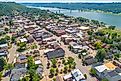 The gorgeous town of Madison, Indiana, along the Ohio River.