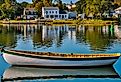 Boat in Mystic Seaport, Connecticut.