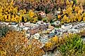 Aerial view of Jim Thorpe, Pennsylvania.