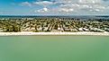 Aerial view of Holmes Beach on Anna Maria Island."Editorial credit: Noah Densmore / Shutterstock.com