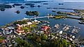 Aerial view of Sitka, Alaska.