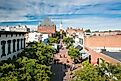 High Angle View of Church Street, Burlington, Vermont