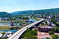 Interstate 68 passes through Cumberland, Allegany County, Maryland. 