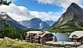 Many Glacier Hotel in Glacier National Park.