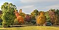 Fall scenery in Indiana.