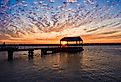 Beautiful sunset over Murrells Inlet, SC