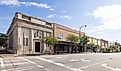 The old business district on Central Avenue in Moultrie. Editorial credit: Roberto Galan / Shutterstock.com