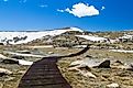 The walking track to Mount Kosciuszko