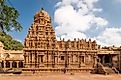 An ancient temple in Tamil Nadu, India. 