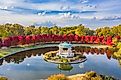 The bandstand at Forest Park, St. Louis.