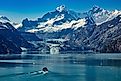 Cruising Glacier Bay in Alaska.