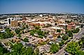 Aerial view of Rapid City, South Dakota in summer