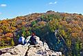 The King and Queen Seat at Rocks State Park in Jarrettsville, Maryland during the fall.