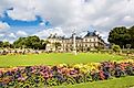 The beautiful view of the Luxembourg Gardens in Paris, France