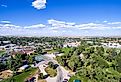 Aerial view of Buffalo, Wyoming.