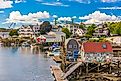 Buildings along the Piscataqua River in Portsmouth, New Hampshire.