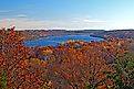 Fall foliage in Afton State Park, Minnesota.