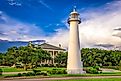 Biloxi, Mississippi USA at Biloxi Lighthouse.