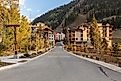 Taos ski valley in fall. 