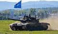 2019: A public NATO Days om Ostrava presentation featuring a Czech army unit operating a battle tank.