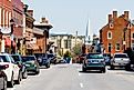 Historic downtown of Lexington, Virginia.Editorial credit: Andriy Blokhin / Shutterstock.com.