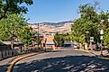 Street scene in downtown Ashland Oregon state.