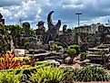 Homestead, FL. Coral Castle courtyard view. Image credit Amanda Reyes via shutterstock