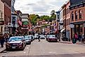 View of Main Street in historical downtown area of Galena, Illinois. Image credit Dawid S Swierczek via Shutterstock