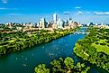 The Lady Bird Lake in Austin, Texas