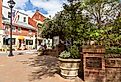 Thompson Park and the City center of the historic town of Easton. Image credit grandbrothers via Shutterstock