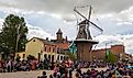 Tulip Time Festival Parade of Pella's dutch community. Editorial credit: yosmoes815 / Shutterstock.com