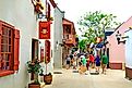 St George shopping district in the Historic St. Augustine Florida the oldest city in America, via Dennis MacDonald / Shutterstock.com