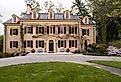 The Hagley Museum in Wilmington, Delaware; an ancient house featuring architecture from the Gilded age of American history. Image credit Elena Milovzorova via AdobeStock.