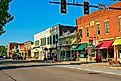 View of North Main Street in Hudson, Ohio. Editorial credit: Kenneth Sponsler / Shutterstock.com