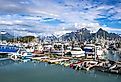 Boats and kayaks in Valdez Harbor, Alaska. Image credit Victoria Ditkovsky via Shutterstock