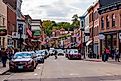 Main Street in the historical downtown area of Galena, Illinois. Editorial credit: Dawid S Swierczek / Shutterstock.com