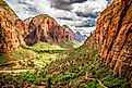 The gorgeous landscape of the Zion National Park.