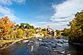 The Ausable River in Keeseville, New York.