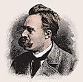 Engraving of Friedrich Nietzsche