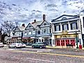 Historic buildings in downtown Marietta, Ohio. Editorial credit: Wendy van Overstreet / Shutterstock.com