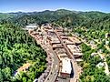 The beautiful mountain town of Deadwood, South Dakota.