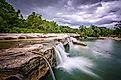 Waterfall at McKinney Falls State Park.