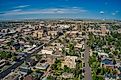 Aerial view of Cheyenne, Wyoming