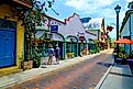 Aviles Street shopping district in Historic St. Augustine, Florida. Editorial credit: Dennis MacDonald / Shutterstock.com