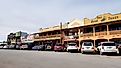 View of storefronts in the town of Cloudcroft in New Mexico. Editorial credit: Trina Barnes / Shutterstock.com